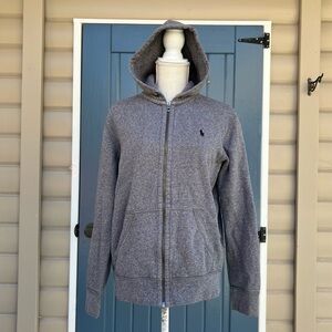 Polo by Ralph Lauren Gray Full-Zip Hooded Sweatshirt Men’s Size Medium